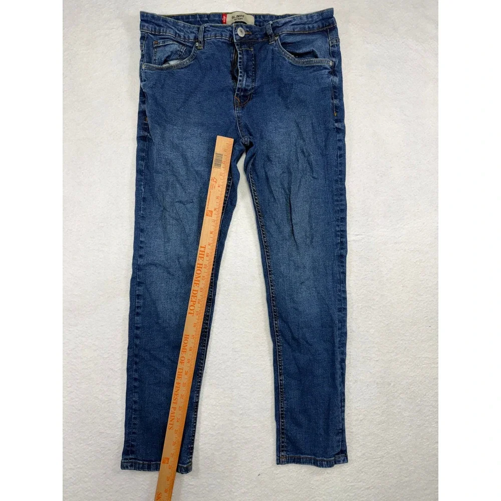 Levis 501 CT Slim Fit Mens Blue Denim Tapered Leg Jeans W36 L32 100268